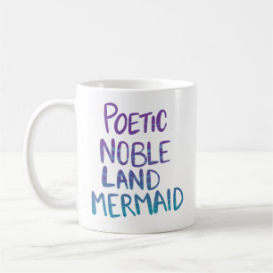 Poetisk nobel landsjöjungfru kaffemugg