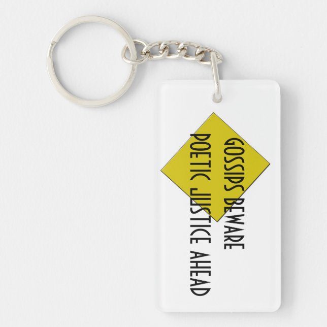 POETISK RÄTTVISA KEYCHAIN NYCKELRING (Framsidan)