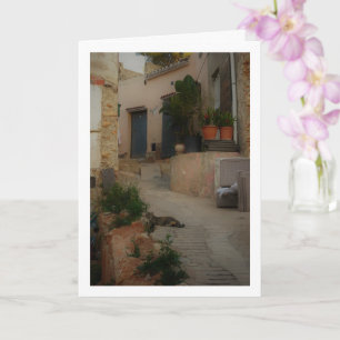 Poetisk scen från en gata i Lliria, Valencia Kort