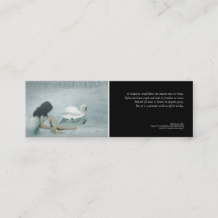 Poetribokmärke "Captive Angel" Mini Visitkort