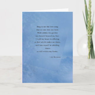 Poetrihälsningskort Kort