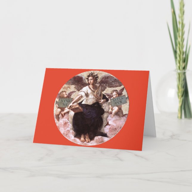 POETRY Allegory Fresco av Raffaello Sanzio,Red Kort (Framsida)