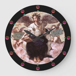 POETRY Allegory Fresco av Raffaello Sanzio Stor Klocka