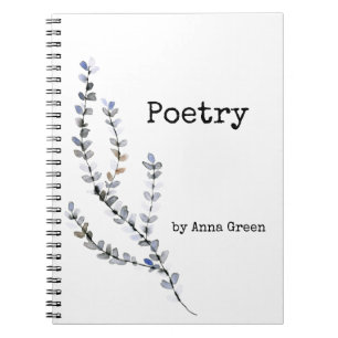 Poetry-anteckningsbok Anteckningsbok