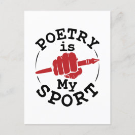 Poetry är min Dikt-skrivare för idrottspoet Vykort