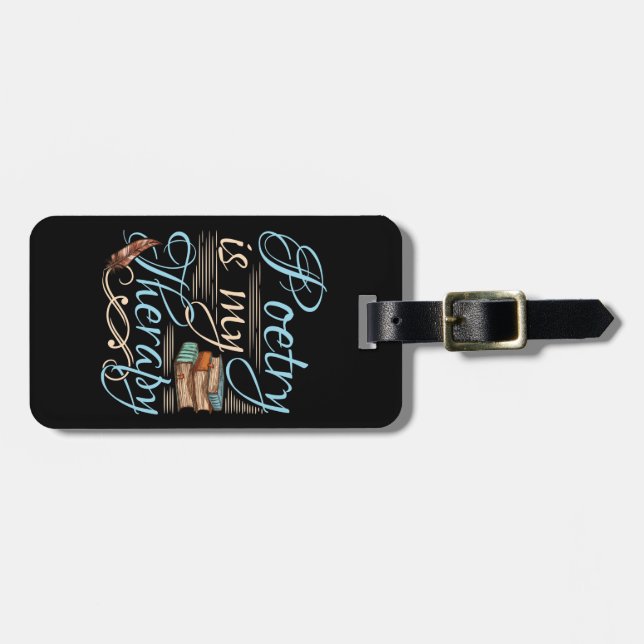 Poetry är skrivprogrammet för min Dikt för matrisp Bagagebricka (Horisontell Framsida)