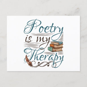 Poetry är skrivprogrammet för min terapeutisk poet vykort