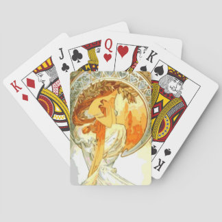 Poetry by Alphonse Mucha Spelkort
