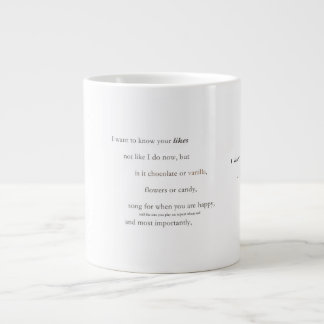 Poetry Coffee Mugg Jumbo Mugg