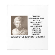 Poetry Gift Touch of Galenhet Aristoteles Quote