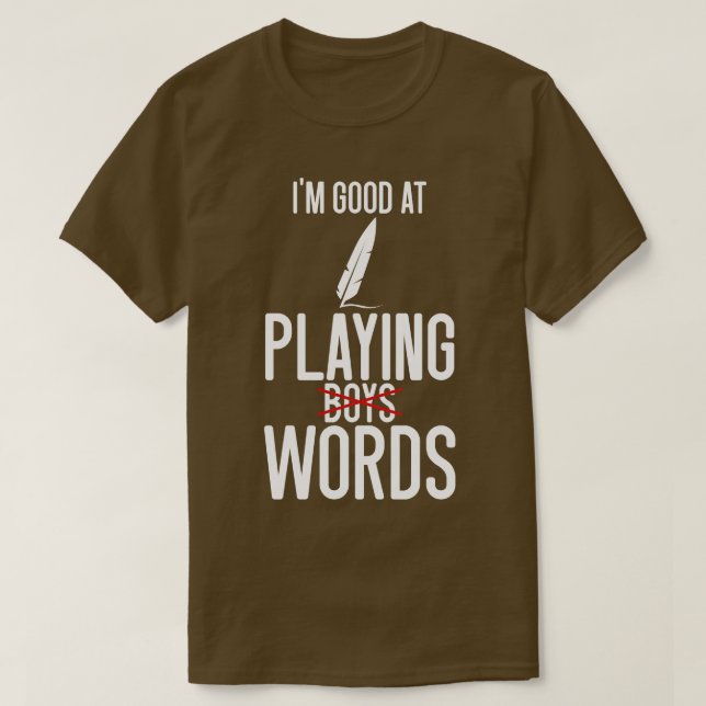 Poetry Im-Bra vid uppspelning av ordBoys T Shirt (Design framsida)