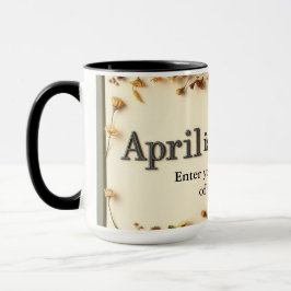 Poetry in Bloom Floral Literary Coffee Mugg