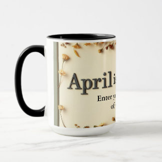 Poetry in Bloom Floral Literary Coffee Mugg