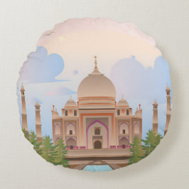 Poetry in marble rund kudde