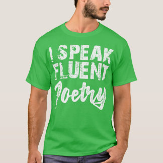 Poetry jag talar flytande poesi w t shirt