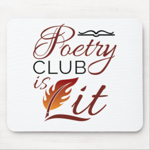 Poetry-Klubben är Lit Dikt Writer Poet Musmatta
