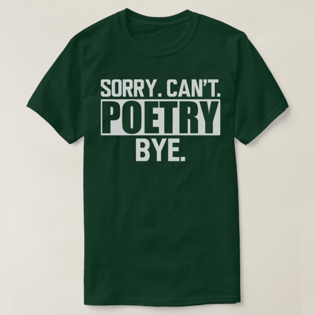 Poetry Ledsen Cant Poetry Adjw T Shirt (Design framsida)