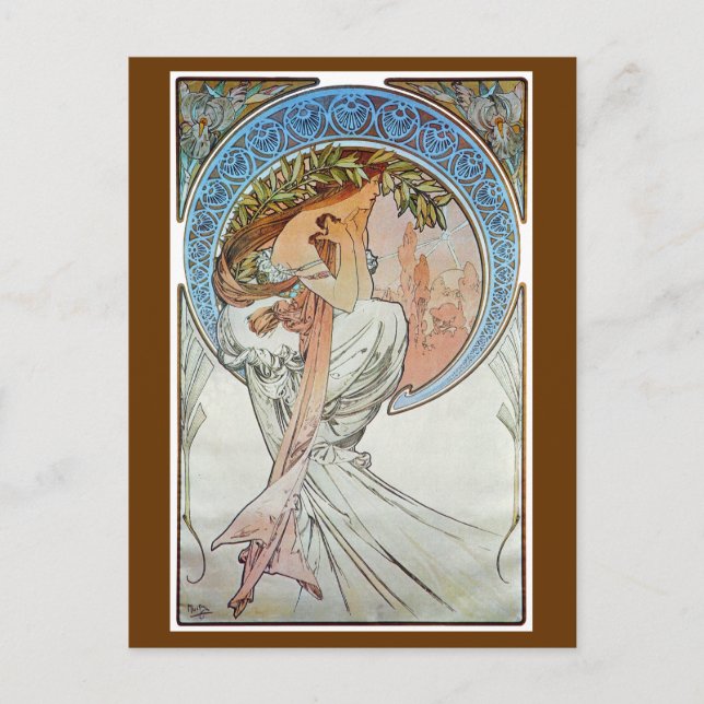 Poetry, Mucha Vykort (Framsida)