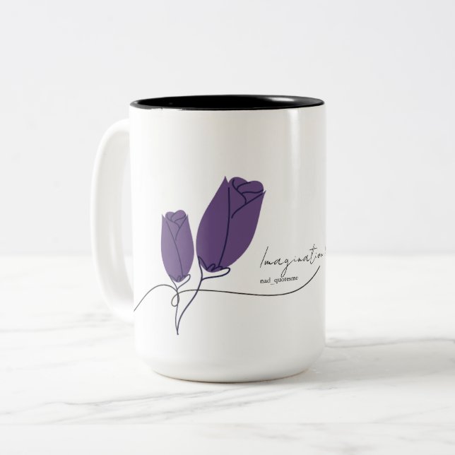 Poetry Mug Två-Tonad Mugg (Framsida vänster)