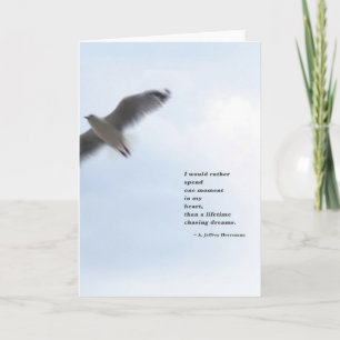 Poetry- och himmel-hälsningskort kort