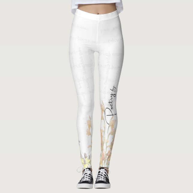 “Poetry Painted Softly” – Leggings  (Framsida)