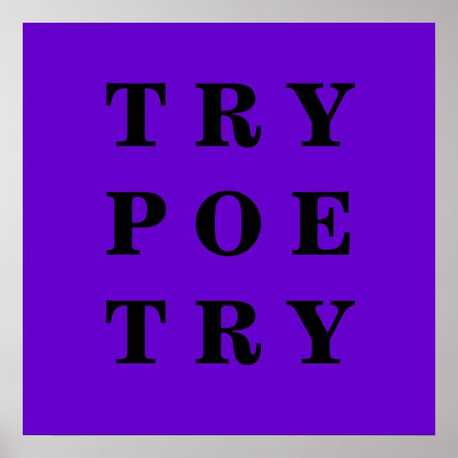 Poetry Poster (Framsidan)