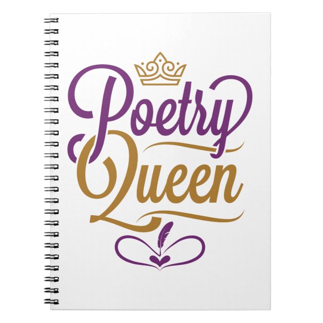 Poetry Queen Anteckningsbok (Framsidan)