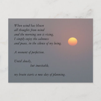 Poetry - Stigning Sol Vykort