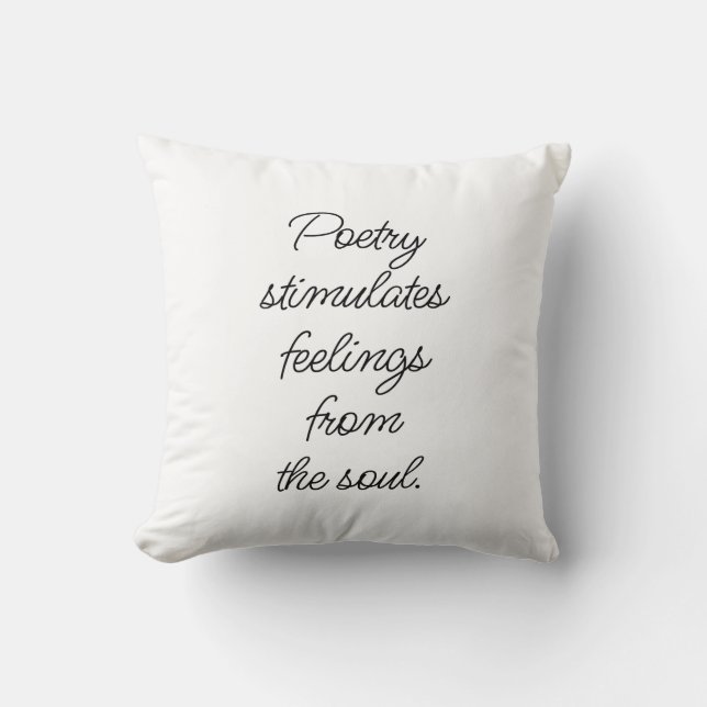 Poetry Stimulates Dekorativ kudde (Framsida)