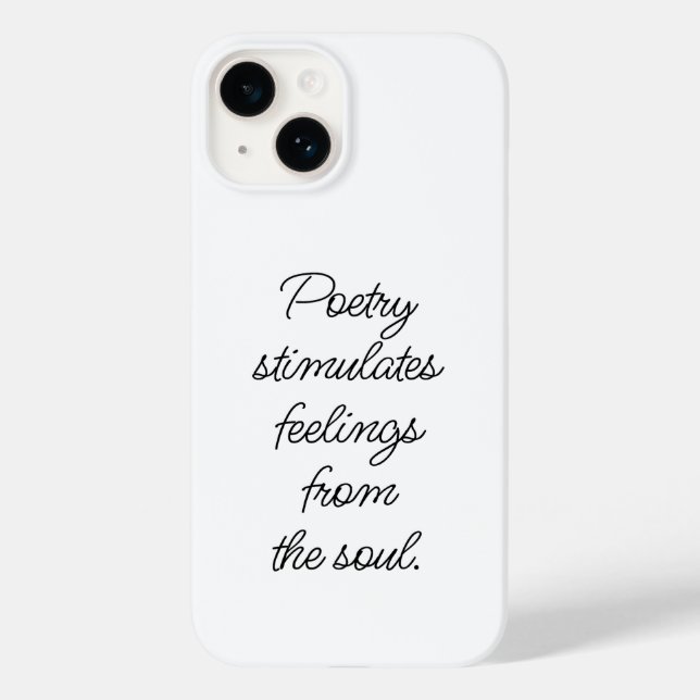 Poetry Stimulates iphone case (Baksida)