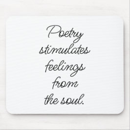Poetry Stimulates Mouse Pad Musmatta