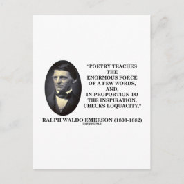 Poetry Teacher Enorm Force of Few Ord Citote Vykort