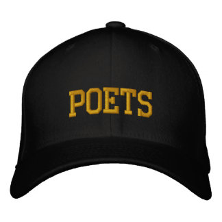 "Poets" Embroided Baseball Cap Broderad Keps