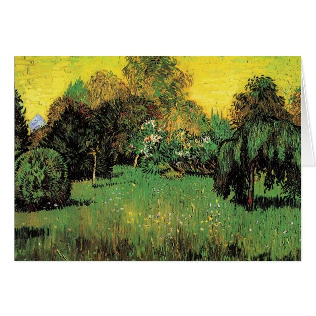 Poets Garden av Vincent van Gogh. Hälsningskort (Framsidan Horizontal)