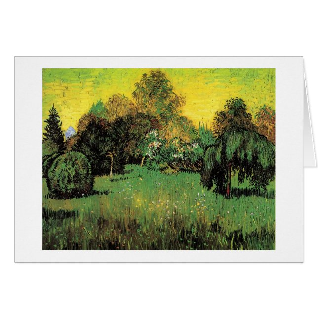 Poets Garden av Vincent van Gogh. Hälsningskort (Framsidan Horizontal)
