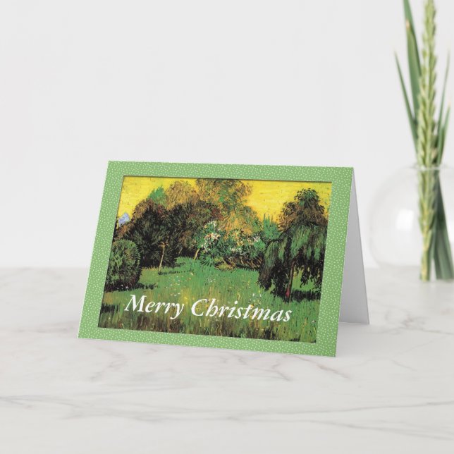 Poets Garden av Vincent van Gogh. Helgkort (Framsida)