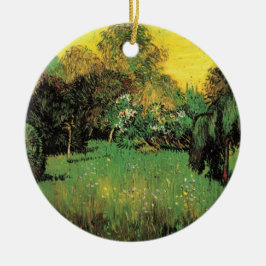 Poets Garden av Vincent van Gogh Julgransprydnad Keramik