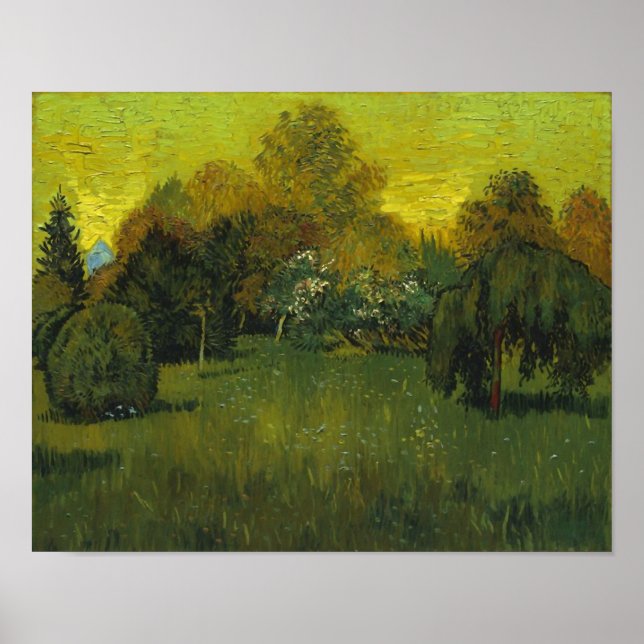 Poets Garden Van Gogh Fine Art Poster (Framsidan)