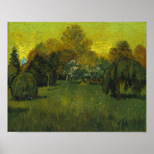Poets Garden Van Gogh Fine Art Poster