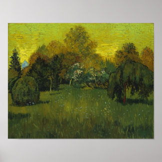 Poets Garden Van Gogh Fine Art Poster