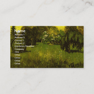 Poets Garden Van Gogh Fine Art Visitkort