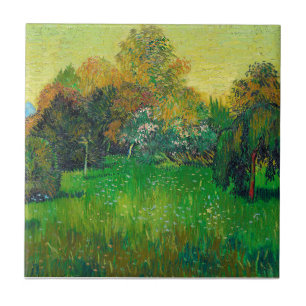 Poets Garden Vincent Van Gogh Ceramic Tile Kakelplatta