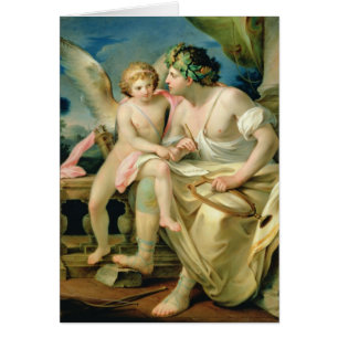 Poets inspiration, 1785 hälsningskort