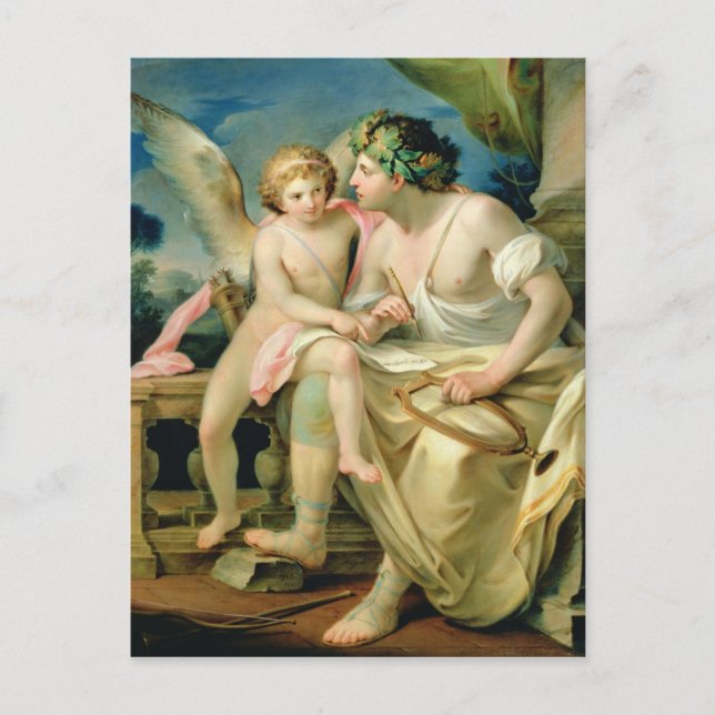 Poets inspiration, 1785 vykort (Framsida)