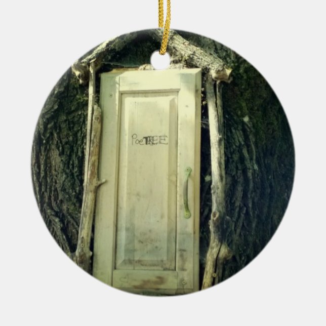 Poetträdet Julgransprydnad Keramik (Framsidan)