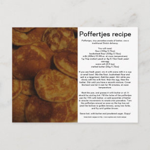 Poffertjes Vykort
