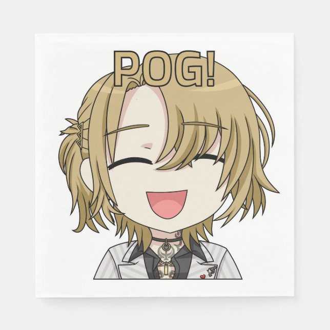 Pog! Chibi Napkins - Luca Kaneshiro Fanart Pappersservett (Framsidan)