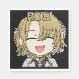 Pog! Chibi Napkins - Luca Kaneshiro Fanart Pappersservett