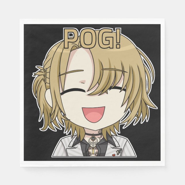 Pog! Chibi Napkins - Luca Kaneshiro Fanart Pappersservett (Framsidan)