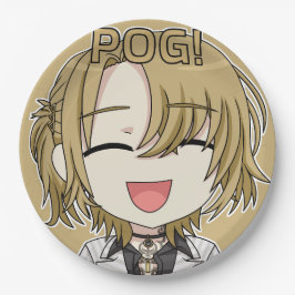 Pog! Chibi Paper Plates - Luca Kaneshiro Fanart